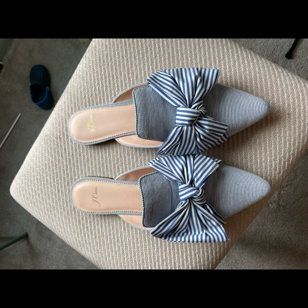J.crew marina bow mules